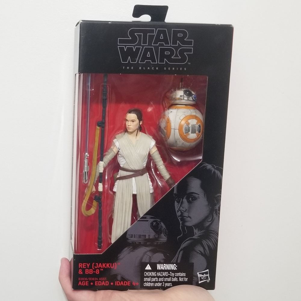 NIB Jakku Rey and BB-8 Black Series Star Wars figurine set
